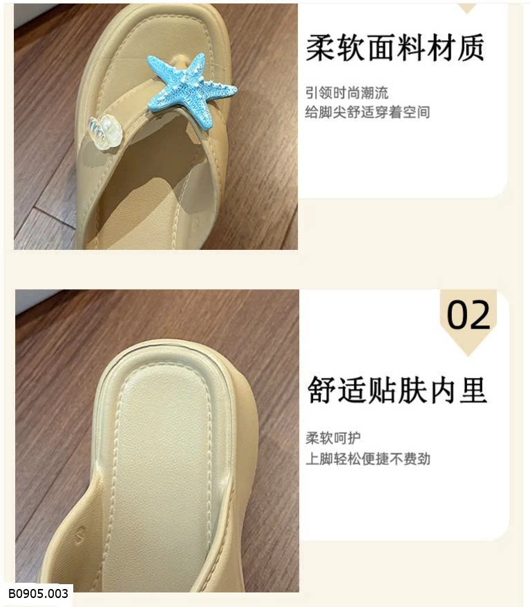 DÉP XỎ NGÓN ĐẾ CAO CHO NỮ   Sỉ 124k