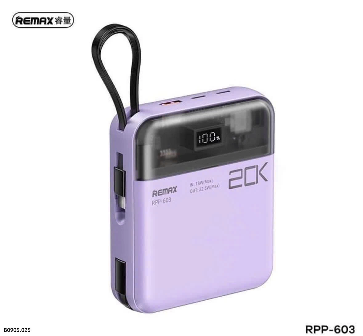 SẠC DỰ PHÒNG RM RPP 603  Sỉ 385k