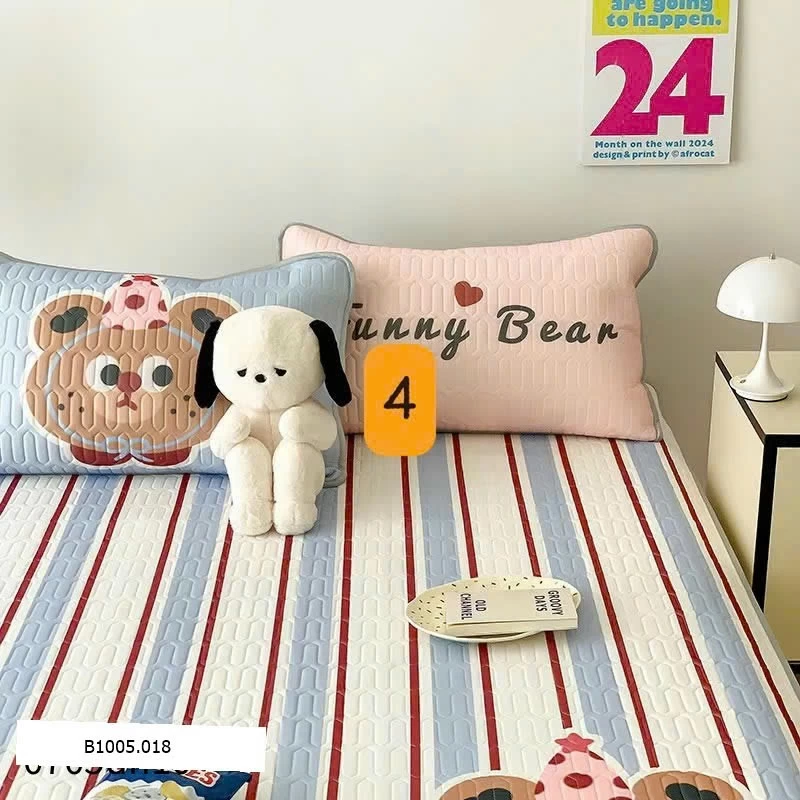 CHIẾU ĐIỀU HOÀ CAO SU KÈM VỎ GỐI Sỉ  1m5x2m: 270k      1m8x2m: 310k