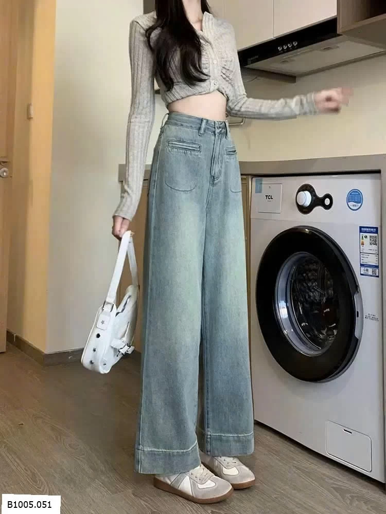 QUẦN JEAN ỐNG SUÔNG NỮ  Sỉ 155k