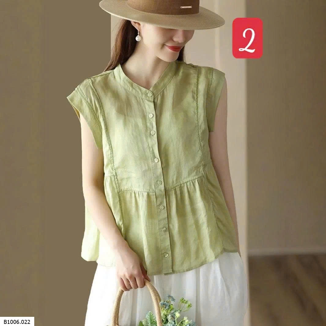  ÁO SƠ MI SÁT NÁCH CỔ TÀU   Sỉ 174k