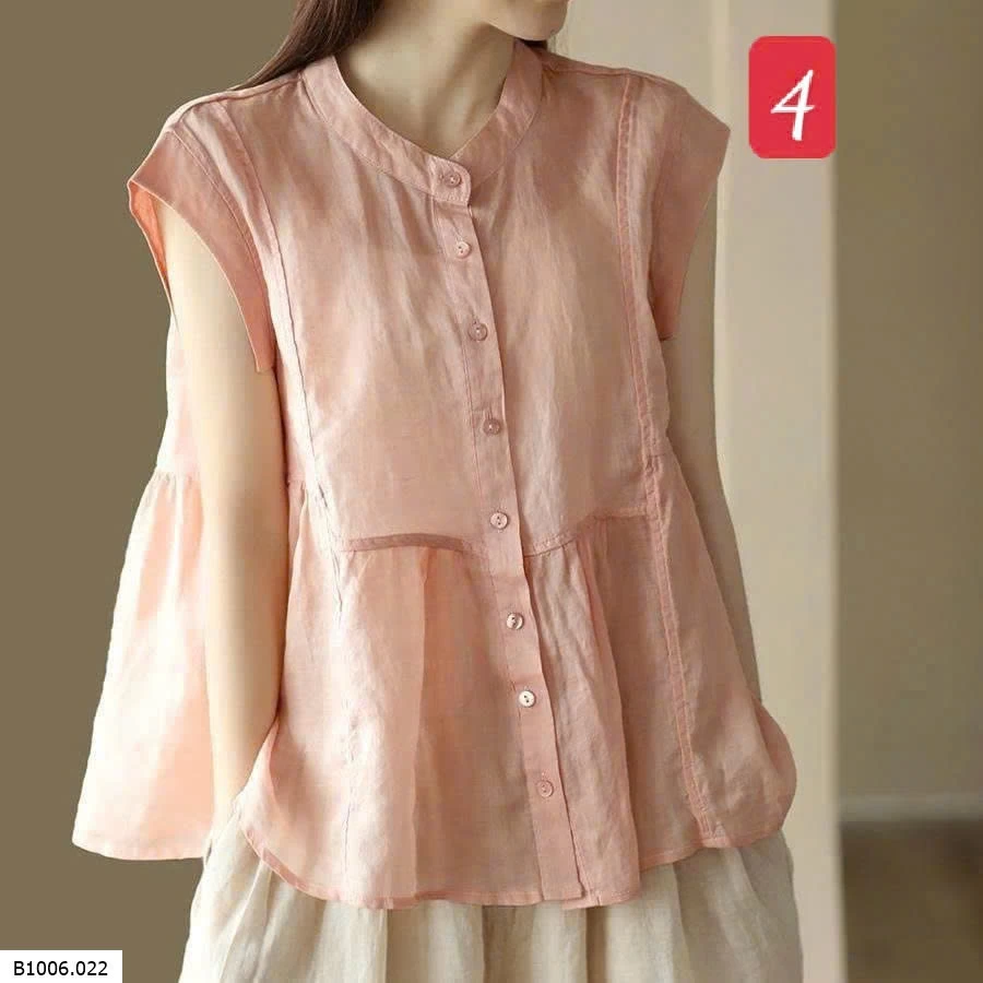  ÁO SƠ MI SÁT NÁCH CỔ TÀU   Sỉ 174k
