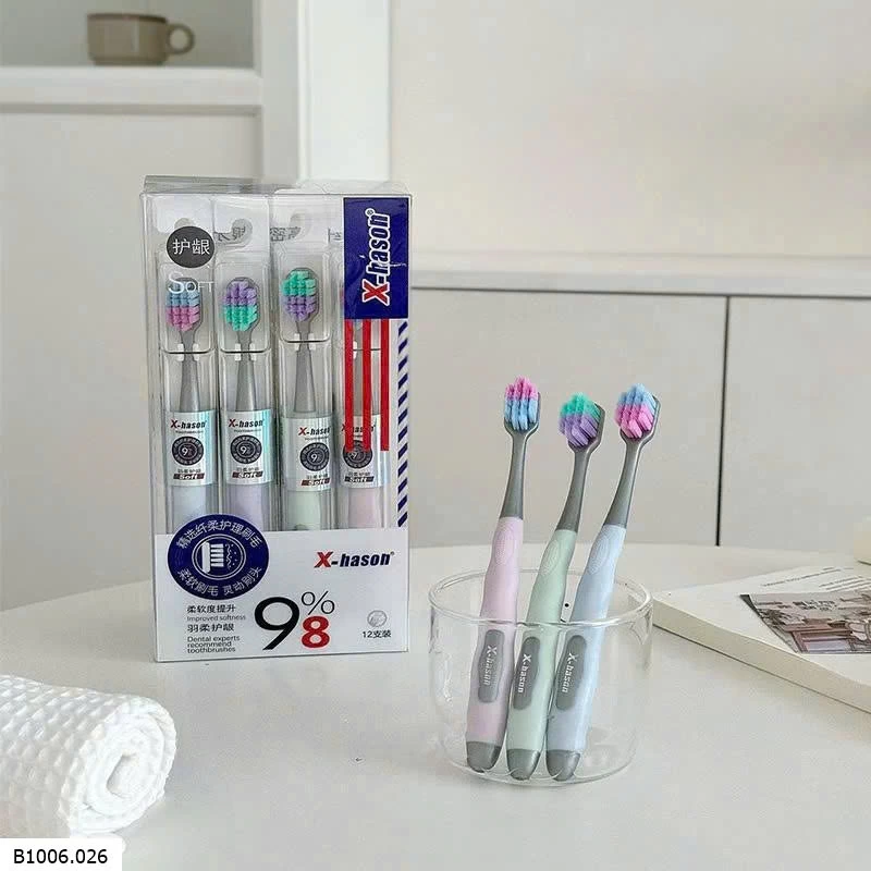   HỘP 12 BÀN CHẢI    Sỉ 80k/1 set 12 chiếc