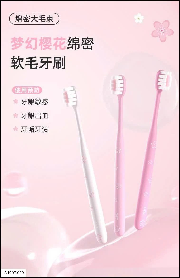  SET 5 BÀN CHẢI LÔNG MỀM     Sỉ giá 40k/ set 5c