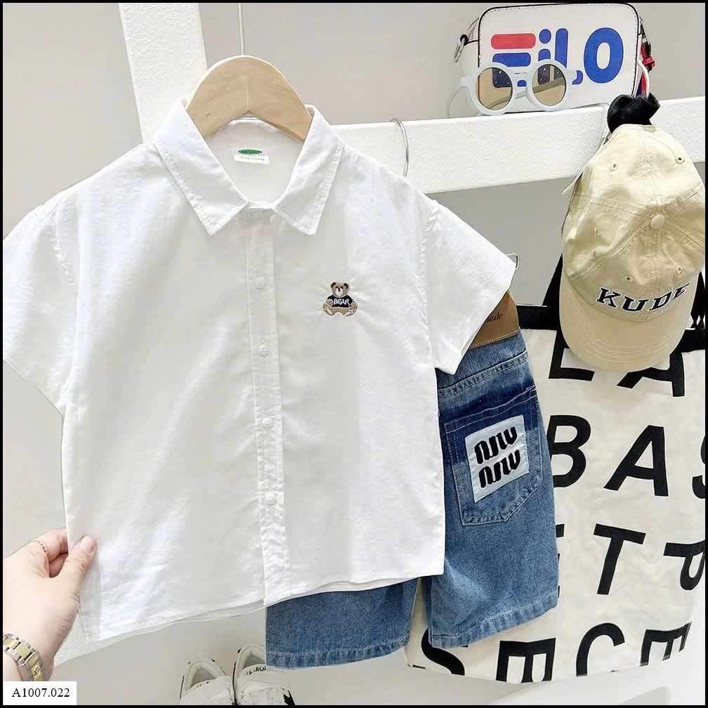 ÁO SƠ MI BÉ TRAI NHÀ KACADY    Sỉ giá 114k