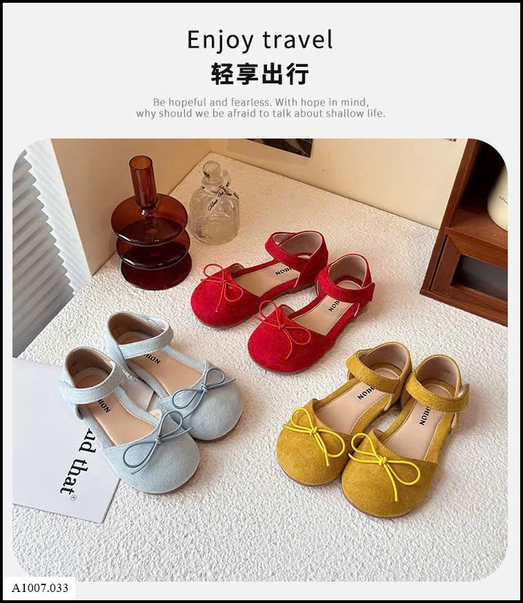 GIÀY CÔNG CHÚA ĐÍNH NƠ BG   Sỉ giá sz 23-27: 134k  sz 28-33: 144k 