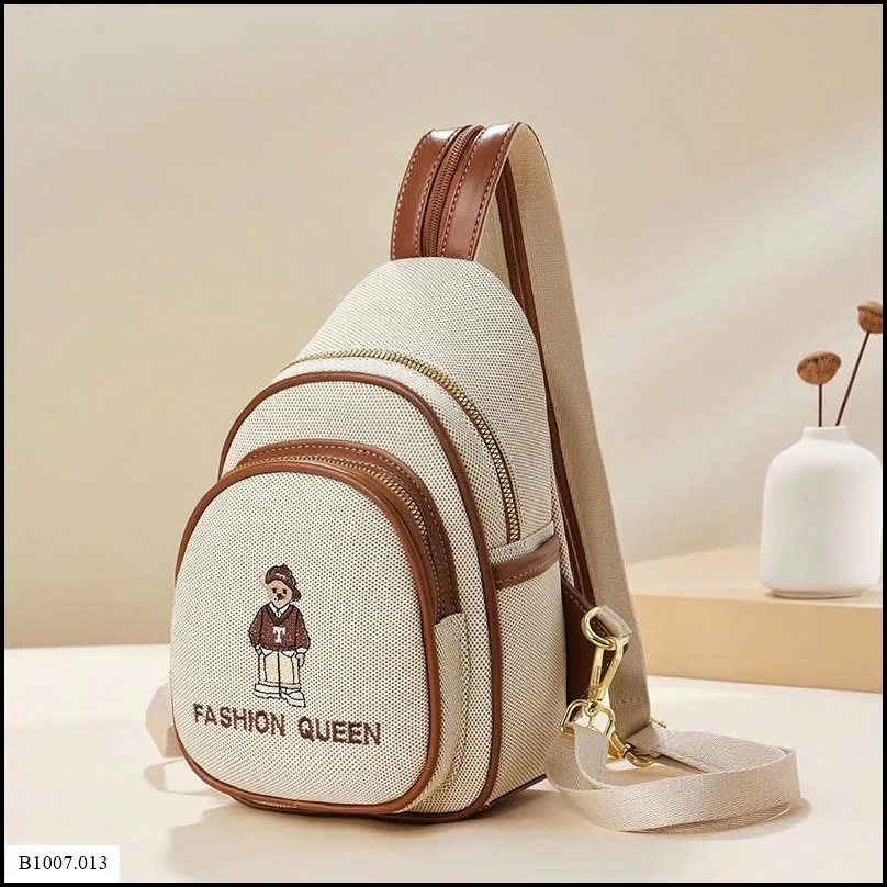 BALO MINI THÊU GẤU   Sỉ giá 170k