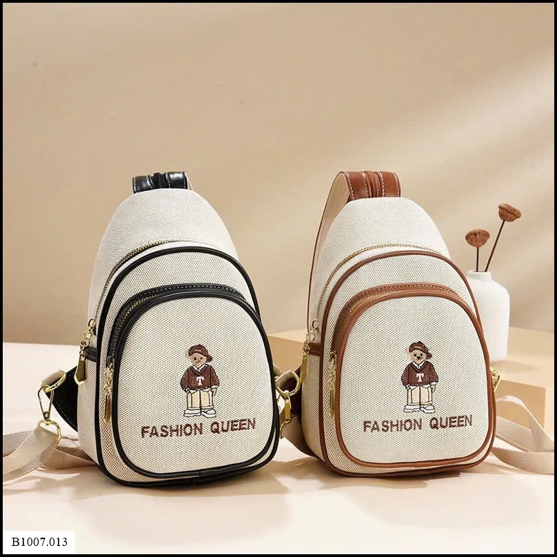 BALO MINI THÊU GẤU   Sỉ giá 170k