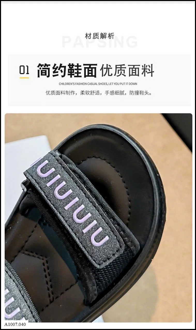 SANDAL QUAI NGANG BG Sỉ giá sz 26-30: 143k sz 31-37 : 153k