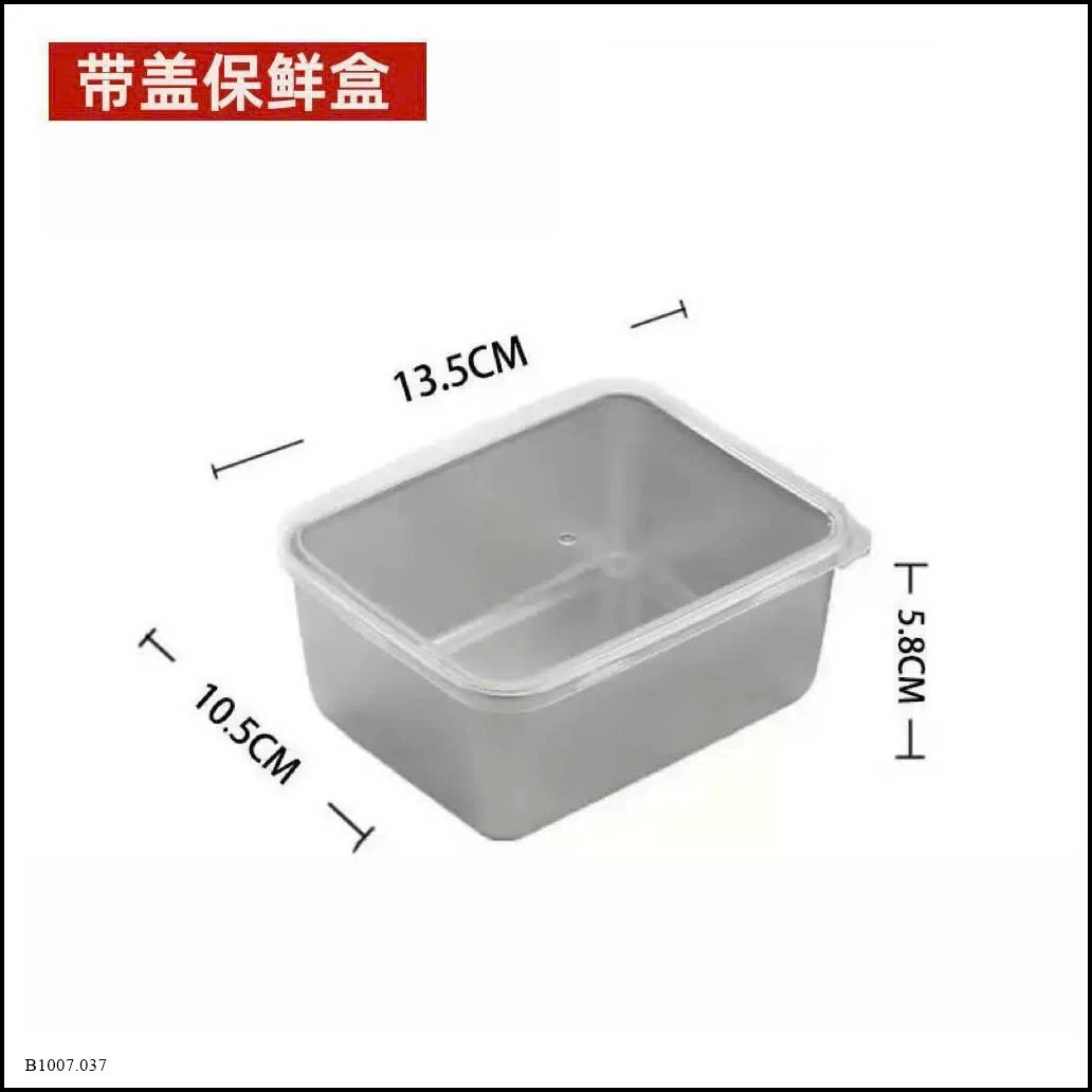 SET 5 HỘP INOX KÈM NẮP NHỰA Sỉ giá 49k/set 5 hộp