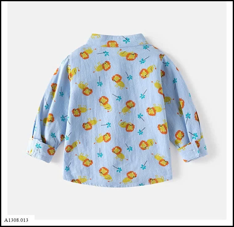SƠ MI ĐỘNG VẬT  WELLKIDS   Giá sỉ 83k