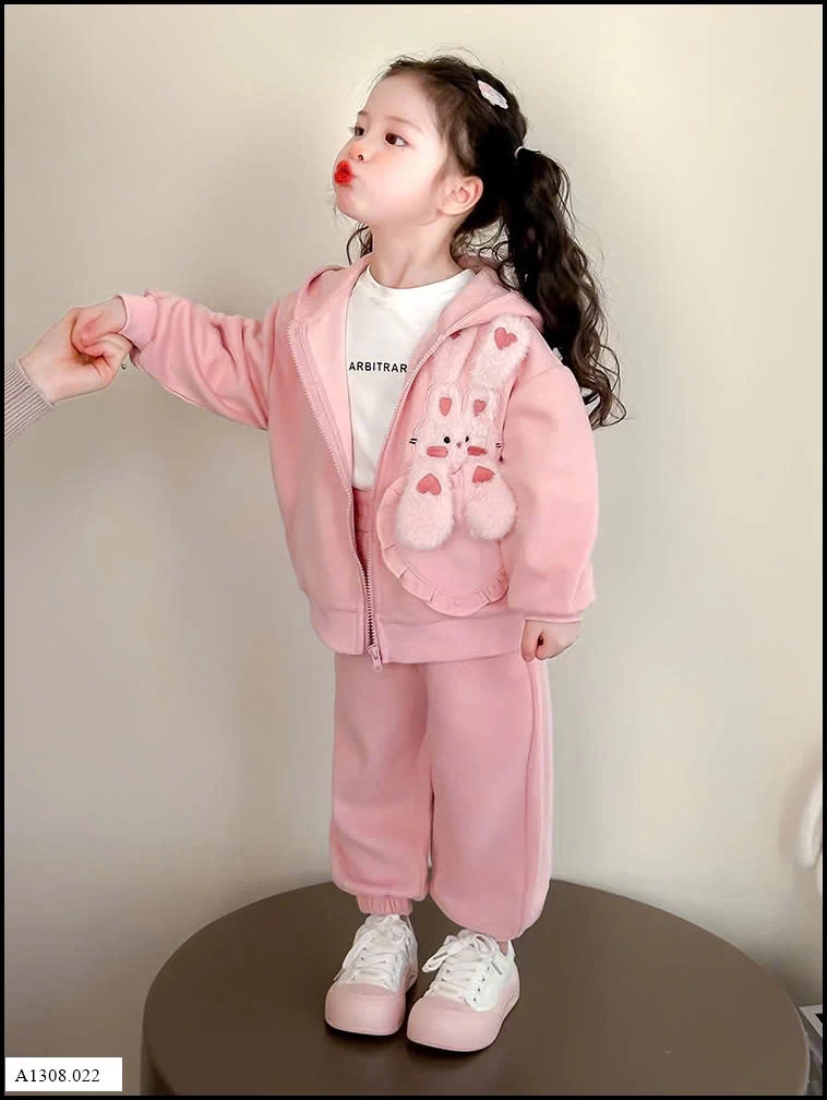 BỘ NỈ THỎ HỒNG  Giá sỉ 269k