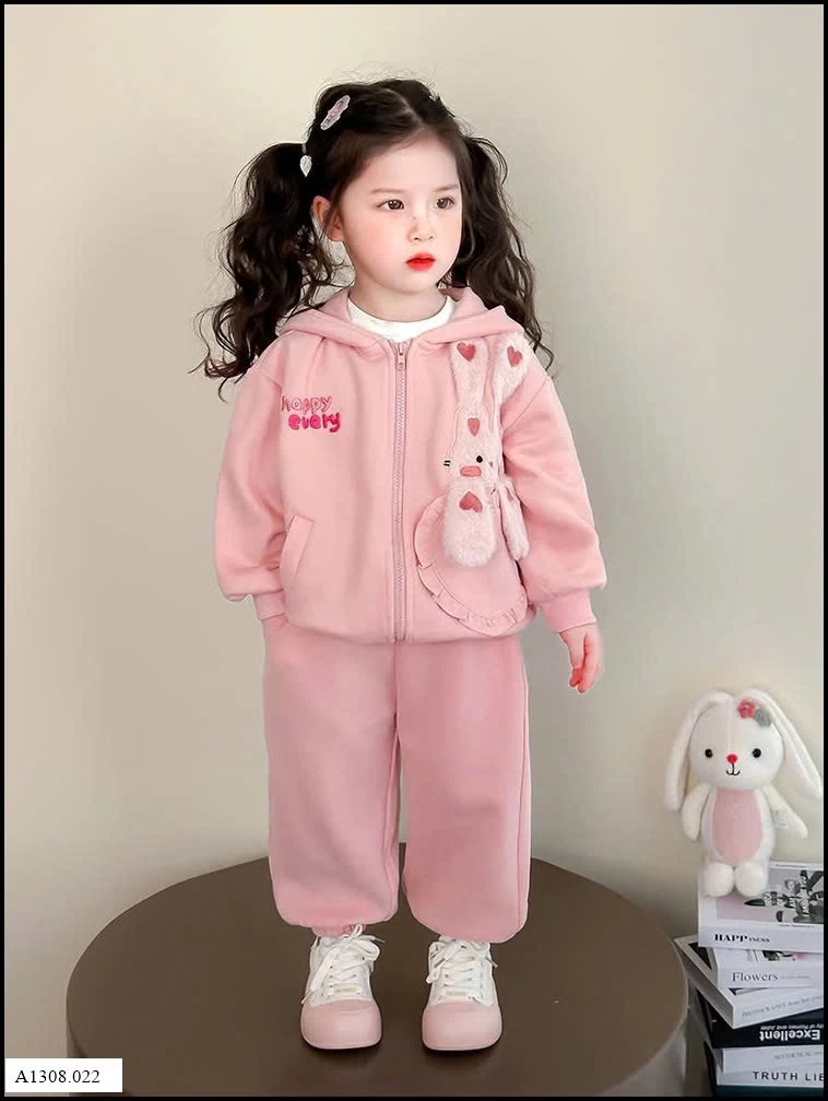 BỘ NỈ THỎ HỒNG  Giá sỉ 269k