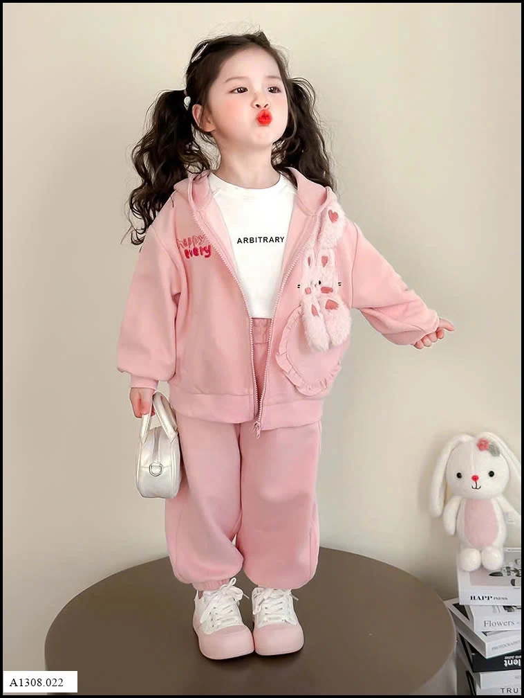 BỘ NỈ THỎ HỒNG  Giá sỉ 269k