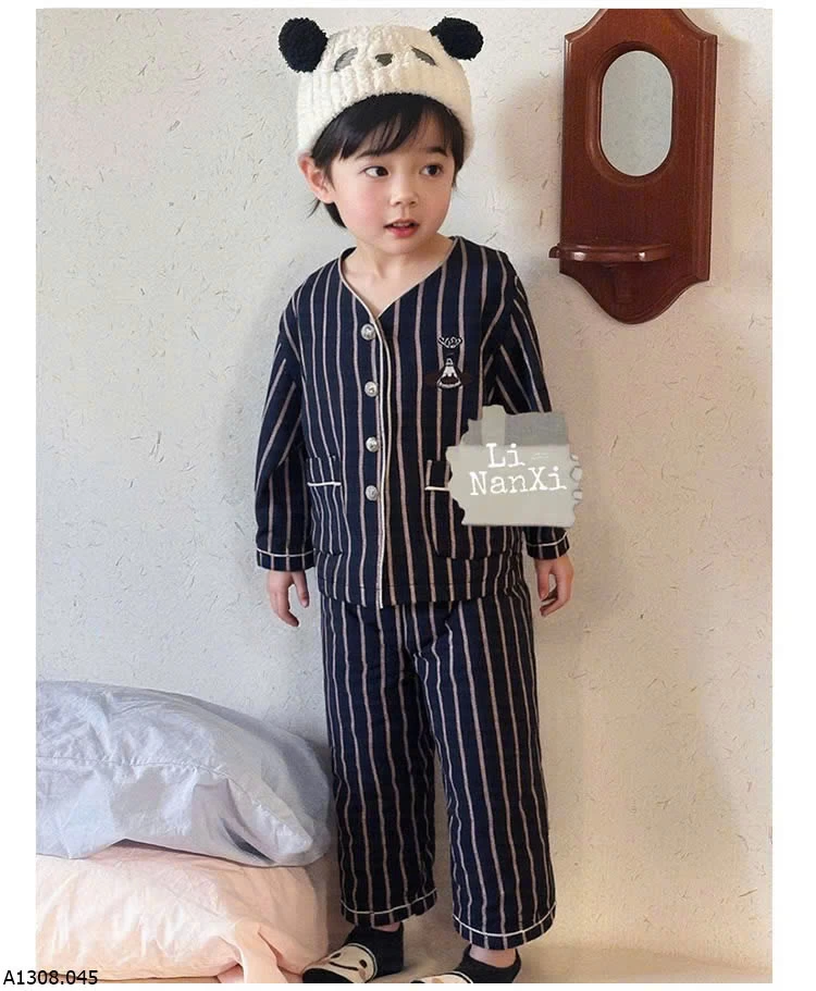 SET PIJAMA KẺ SỌC CHO BÉ  Giá sỉ 195k