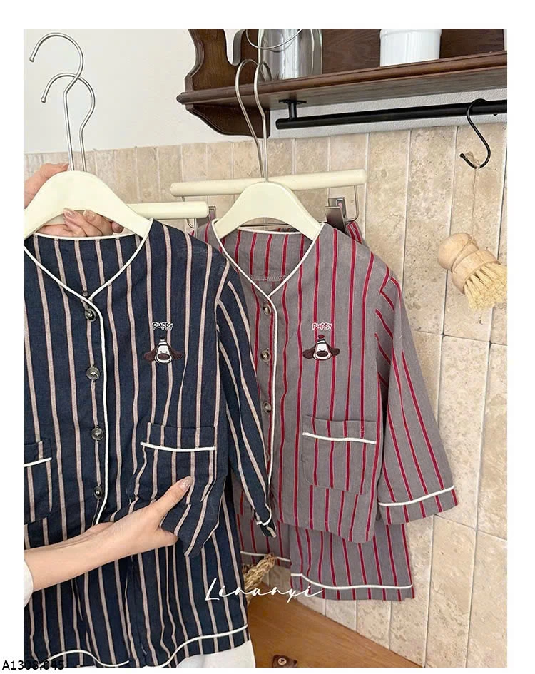 SET PIJAMA KẺ SỌC CHO BÉ  Giá sỉ 195k