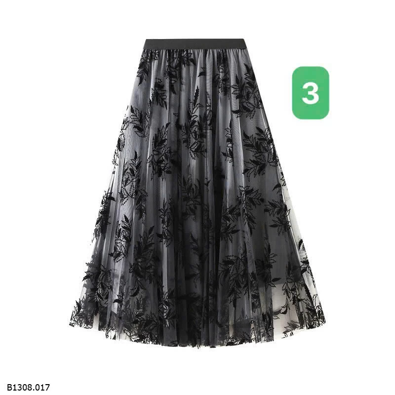 CHÂN VÁY THÊU HOA ANGEL   Giá sỉ 167k