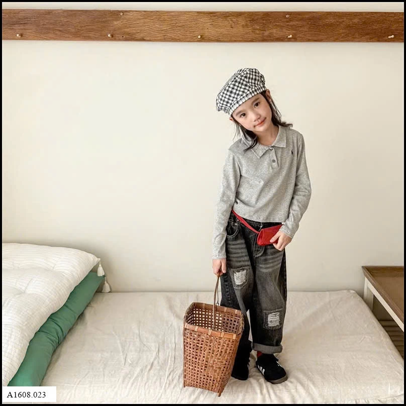 QUẦN JEAN RÁCH CẠP CHUN ADBABY    Giá sỉ 192k