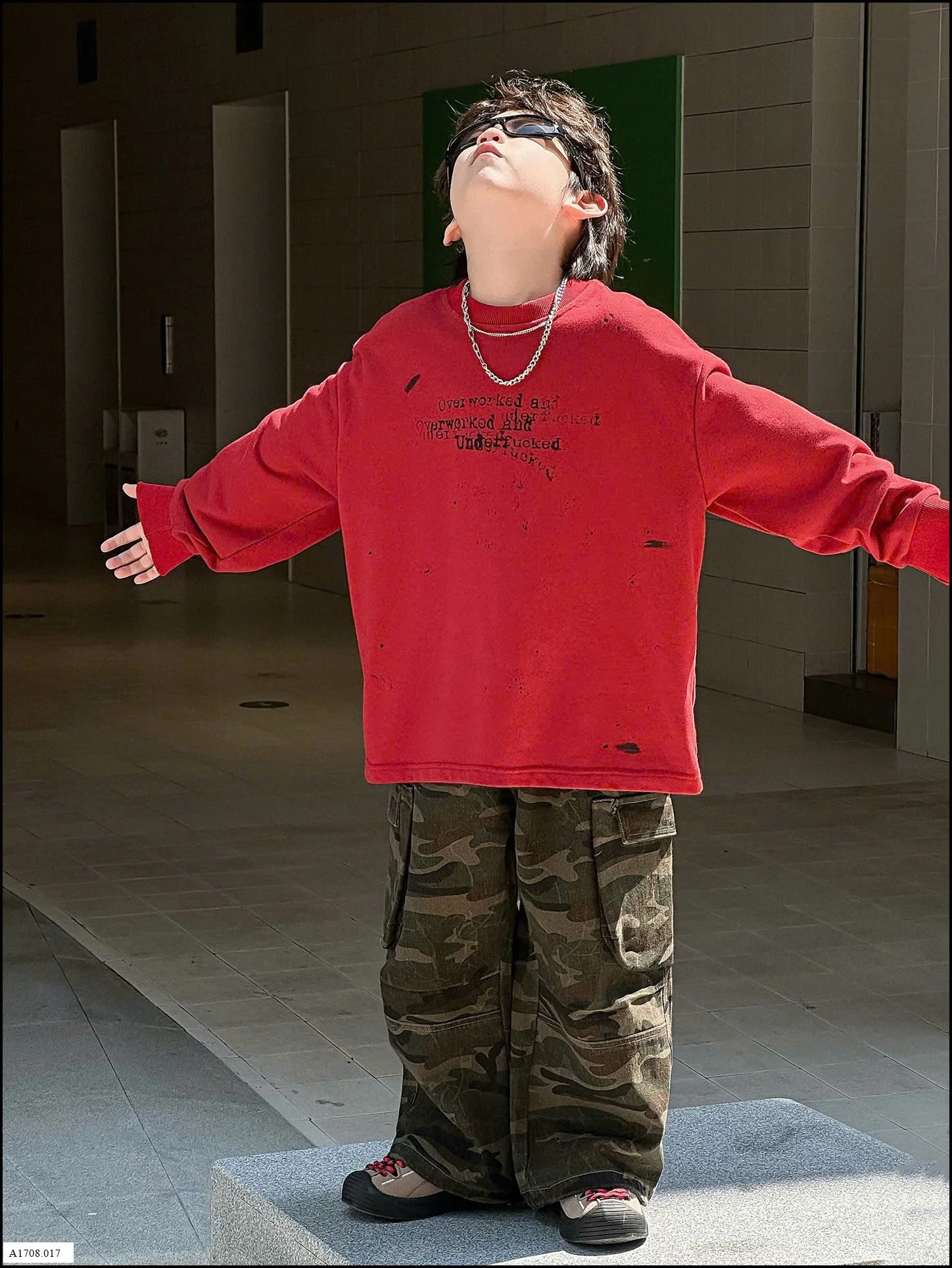 SET ÁO NỈ CHỮ MIX QUẦN RẰN RI BT Giá sỉ áo: 152k  quần: 180k