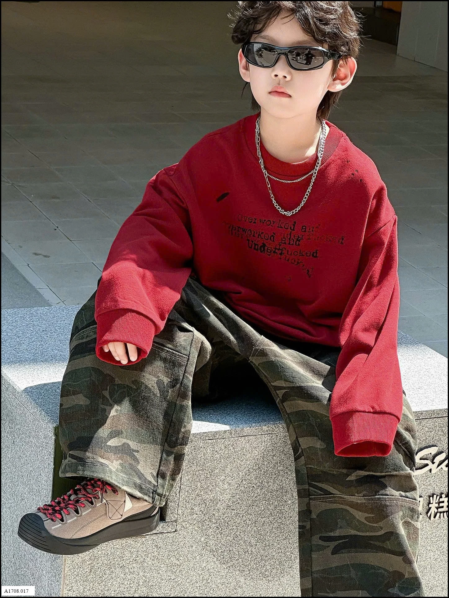 SET ÁO NỈ CHỮ MIX QUẦN RẰN RI BT Giá sỉ áo: 152k  quần: 180k