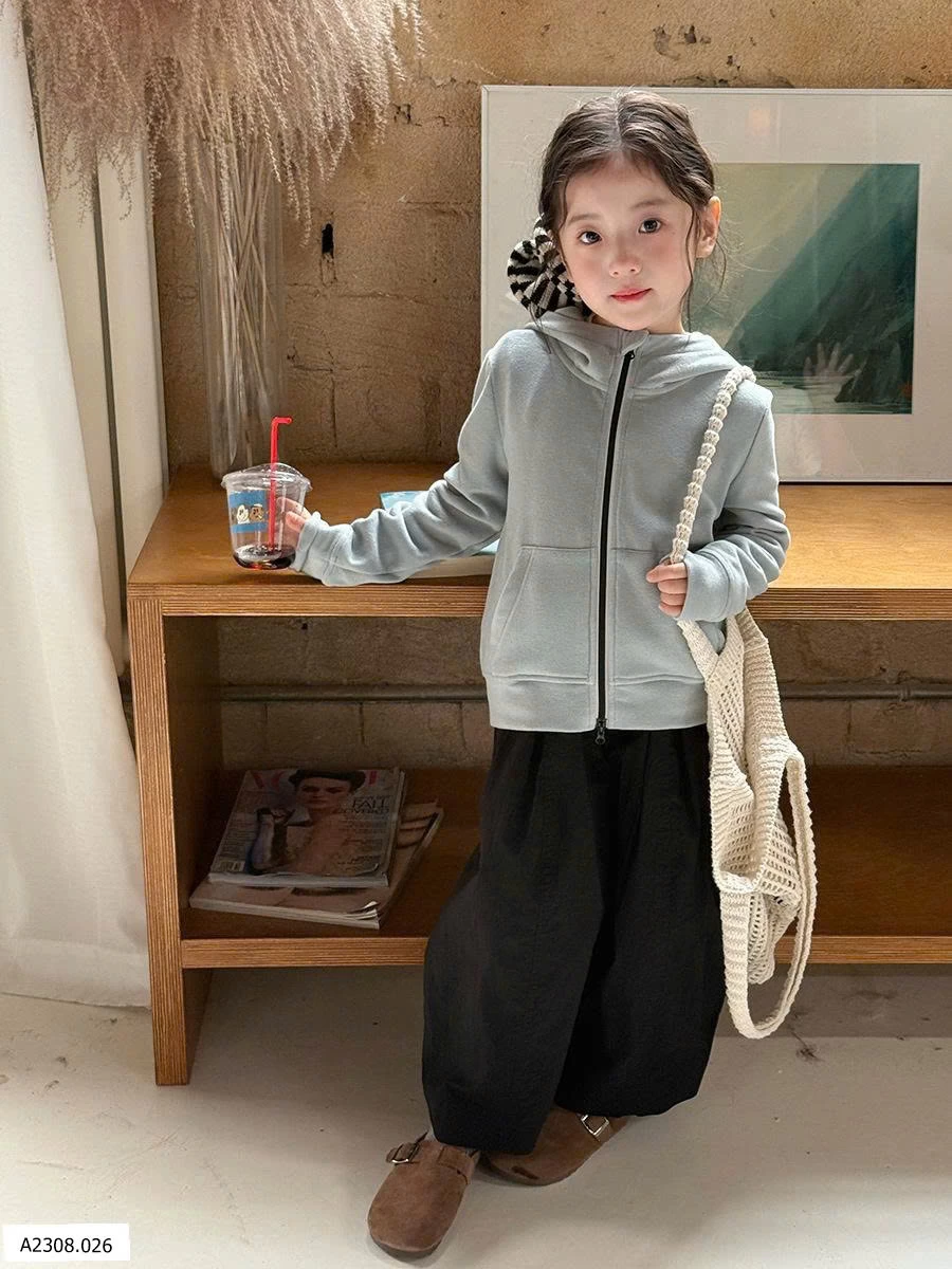 ÁO KHOÁC NỈ CÓ MŨ AMBB   Giá sỉ sz 90-150: 234k 160: 257k 170: 282k