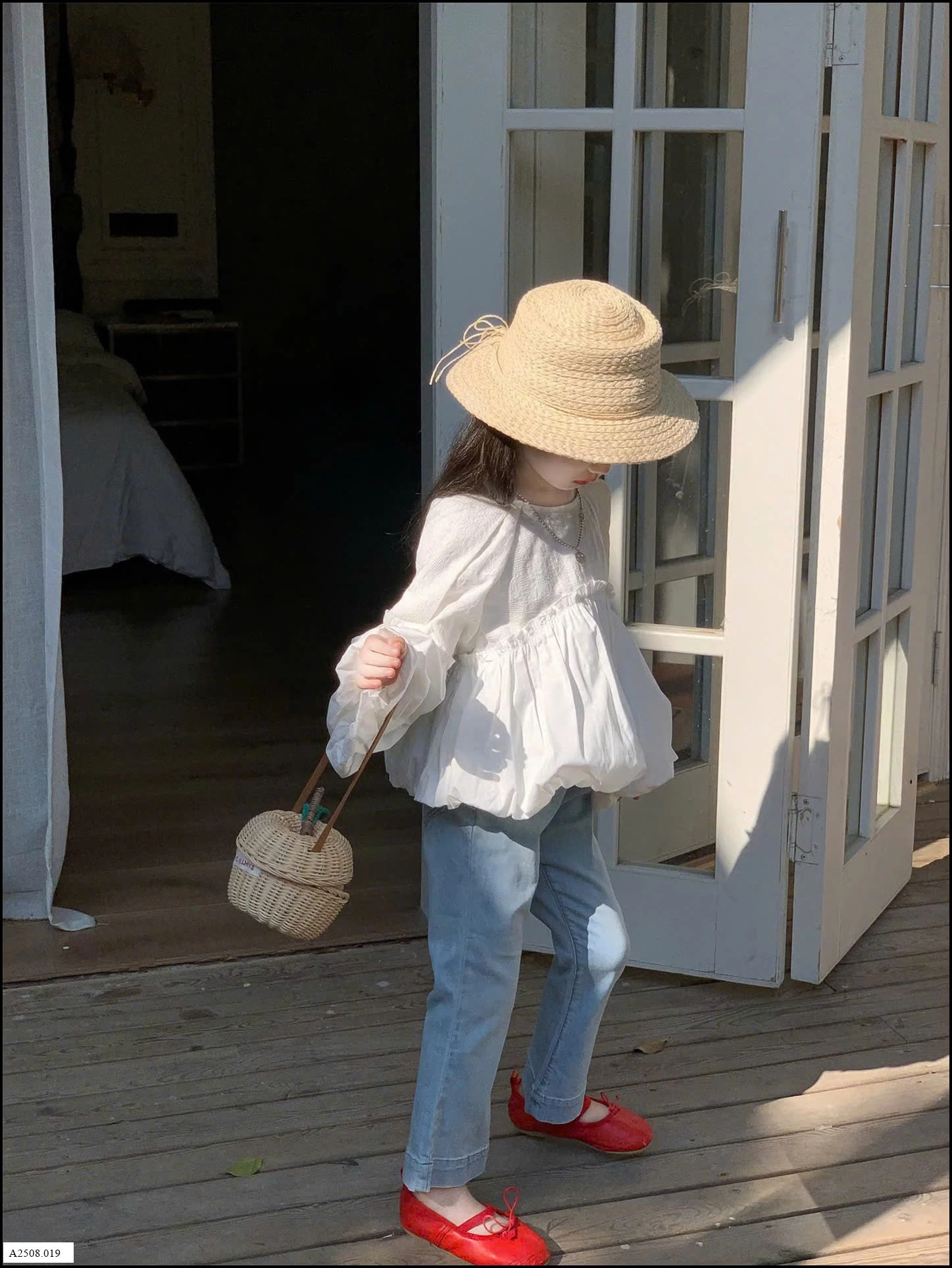 SET ÁO TAY BỒNG MIX JEAN LOE BG  Giá sỉ áo: 167k  quần: 179k