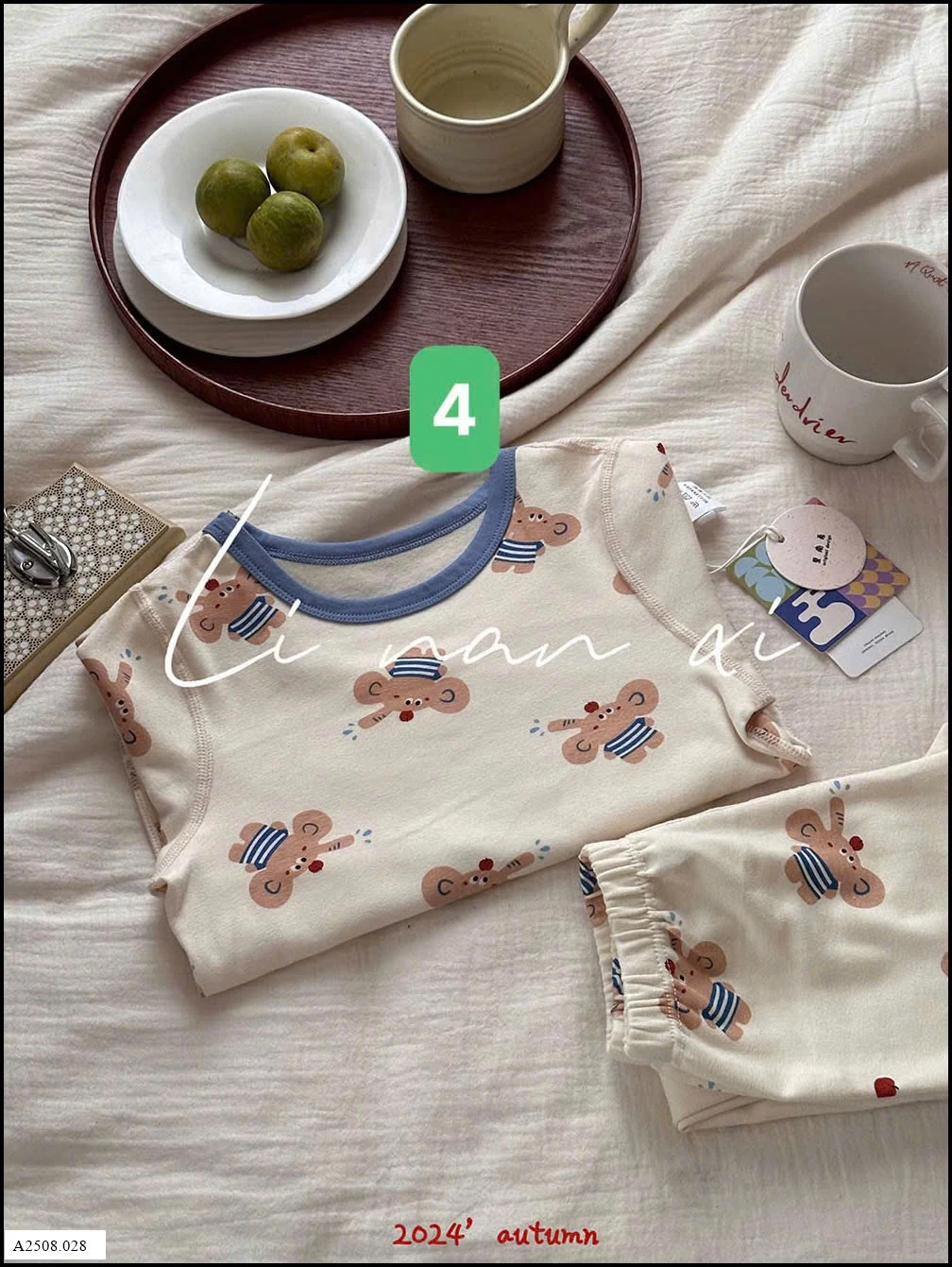 BỘ THU ĐÔNG MẶC NHÀ CHO BÉ   Giá sỉ 139k