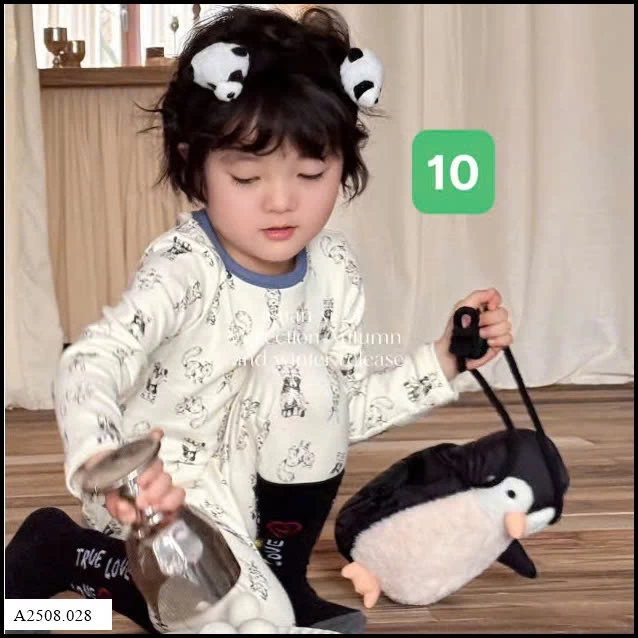 BỘ THU ĐÔNG MẶC NHÀ CHO BÉ   Giá sỉ 139k