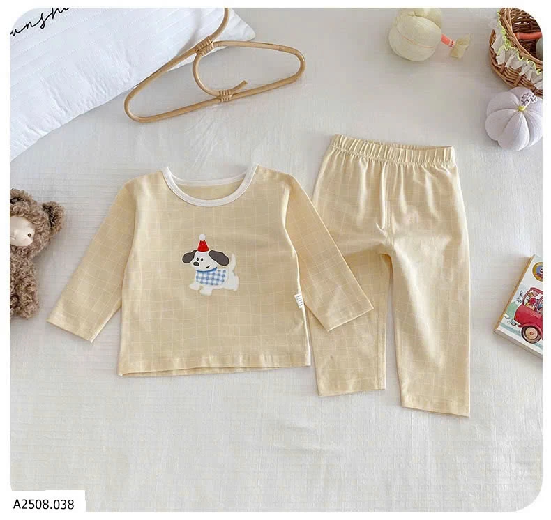 BỘ NGỦ DÀI TAY MẶC NHÀ CHO BÉ   Giá sỉ  126k