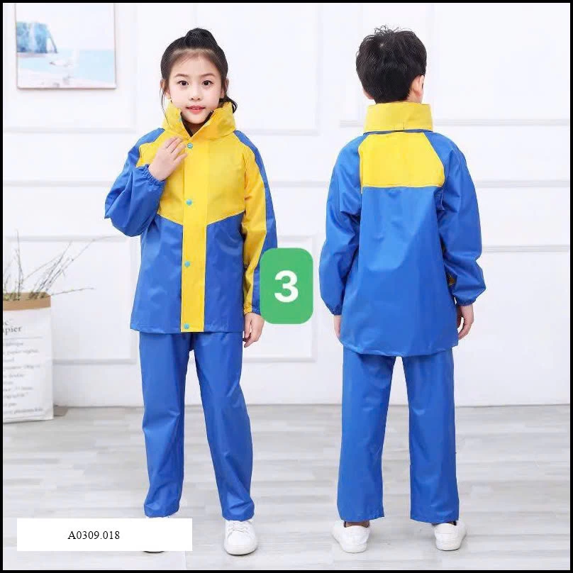 BỘ QUẦN ÁO MƯA TRẺ EM   Giá sỉ 195k
