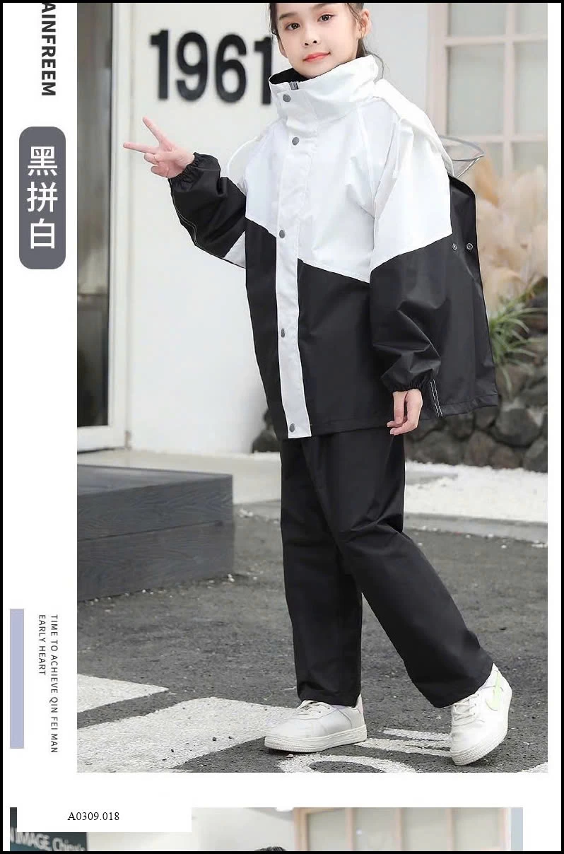 BỘ QUẦN ÁO MƯA TRẺ EM   Giá sỉ 195k