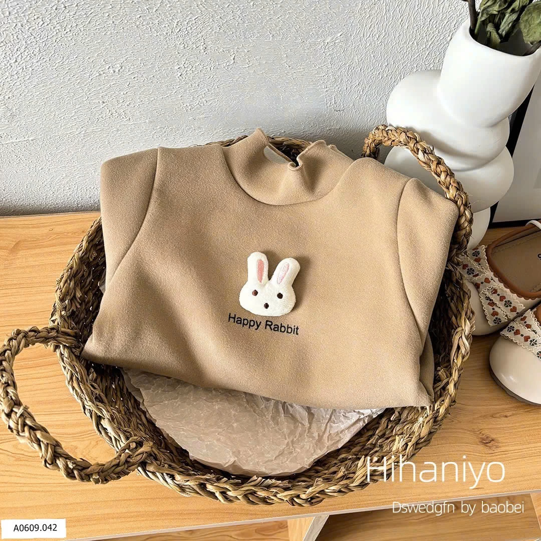 ÁO NỈ THỎ RABIT BÉ GÁI   Giá sỉ sz 80-110: 48k sz 120: 53k  sz 130: 56k  sz 140: 59k  sz 150: 62k