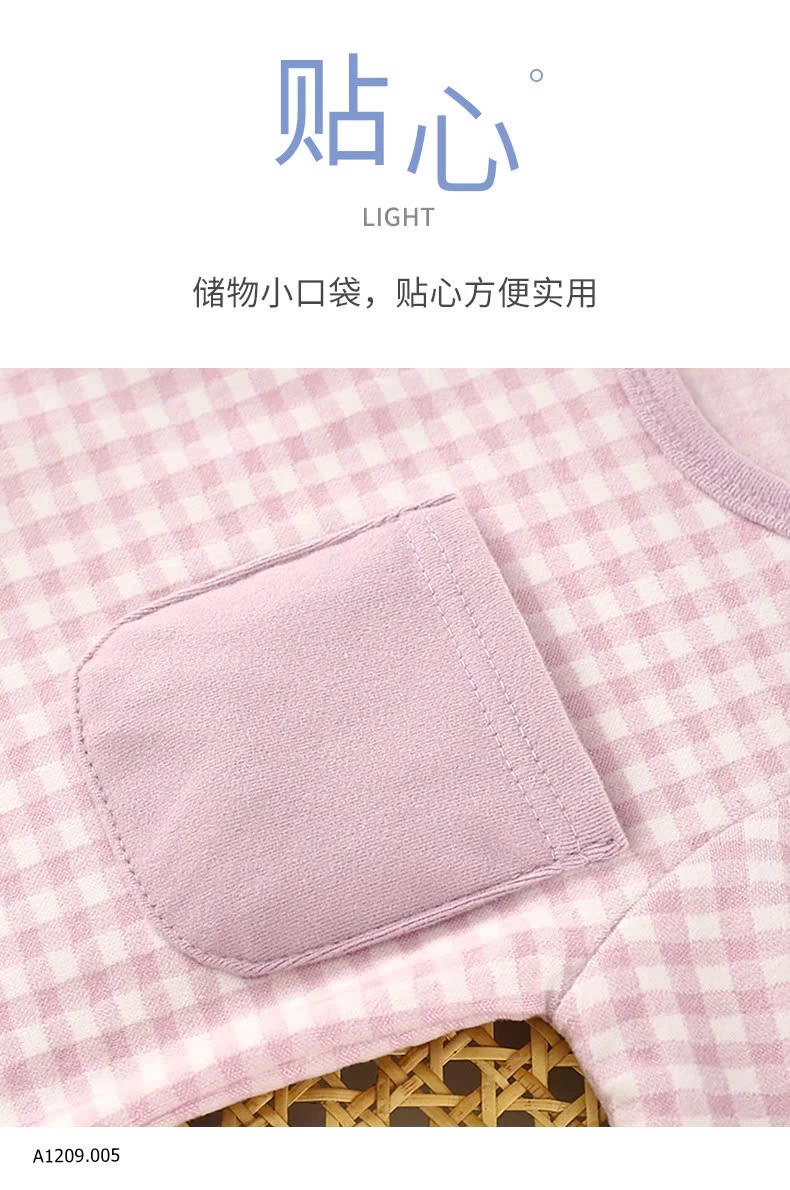 BỘ NỈ CARO CHO BÉ   Giá sỉ 80-110   62k 120-150    78k