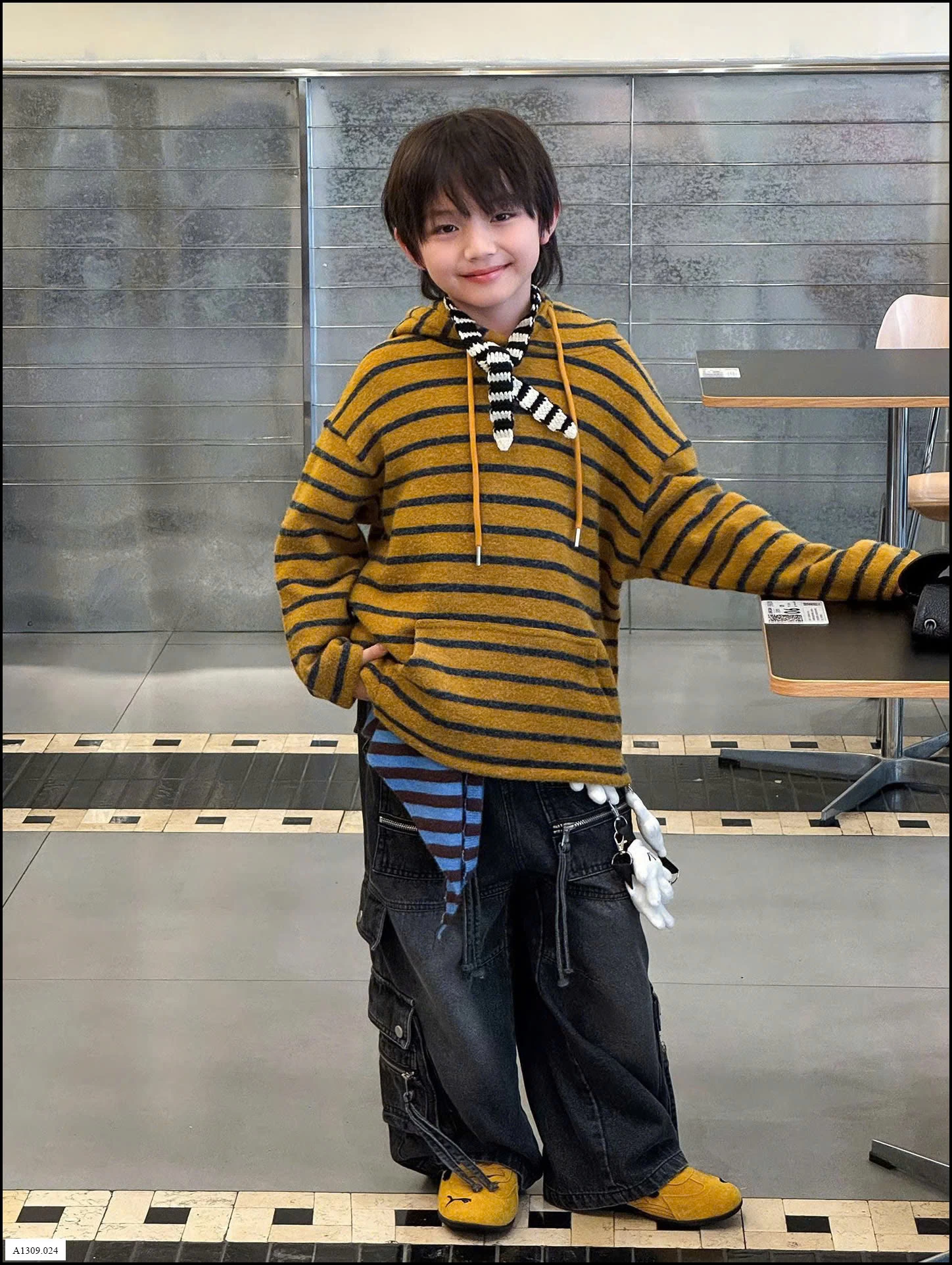 ÁO HOODIE KẺ NGANG BT Giá sỉ 214k