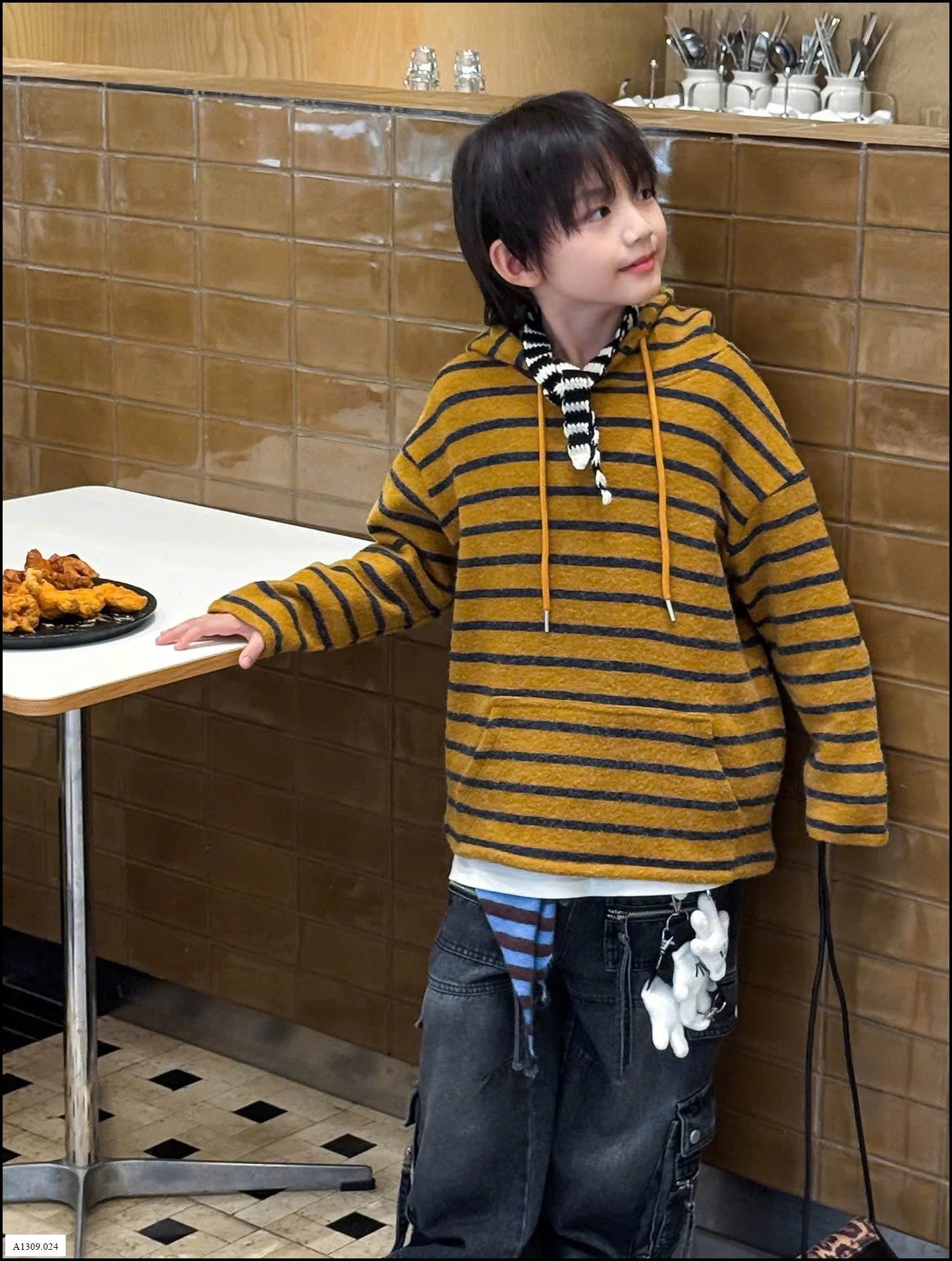 ÁO HOODIE KẺ NGANG BT Giá sỉ 214k