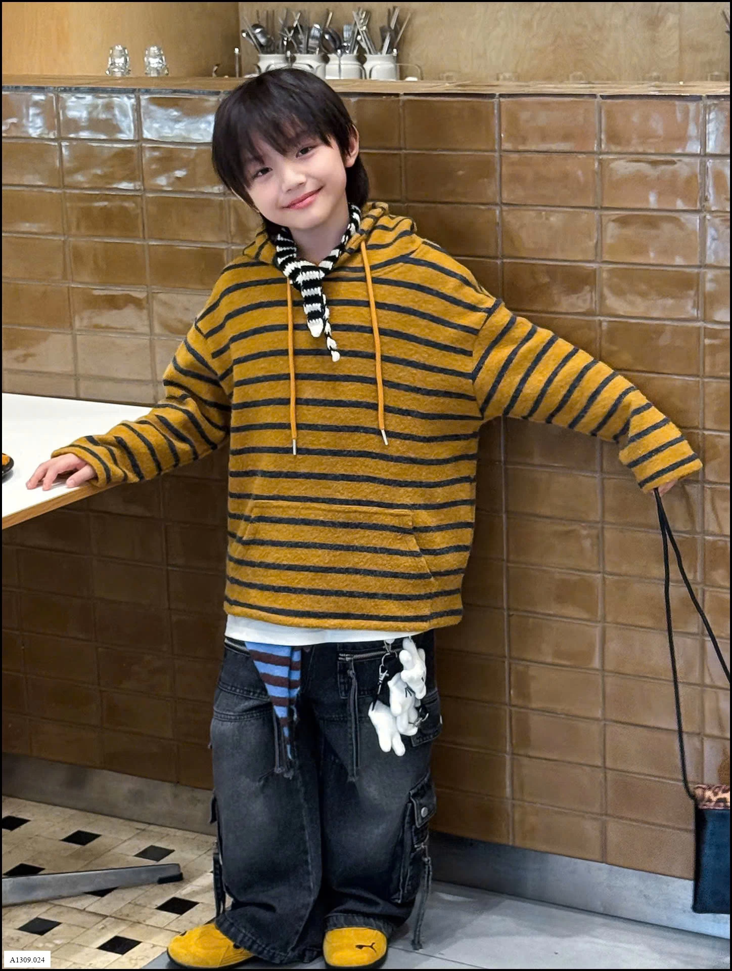 ÁO HOODIE KẺ NGANG BT Giá sỉ 214k