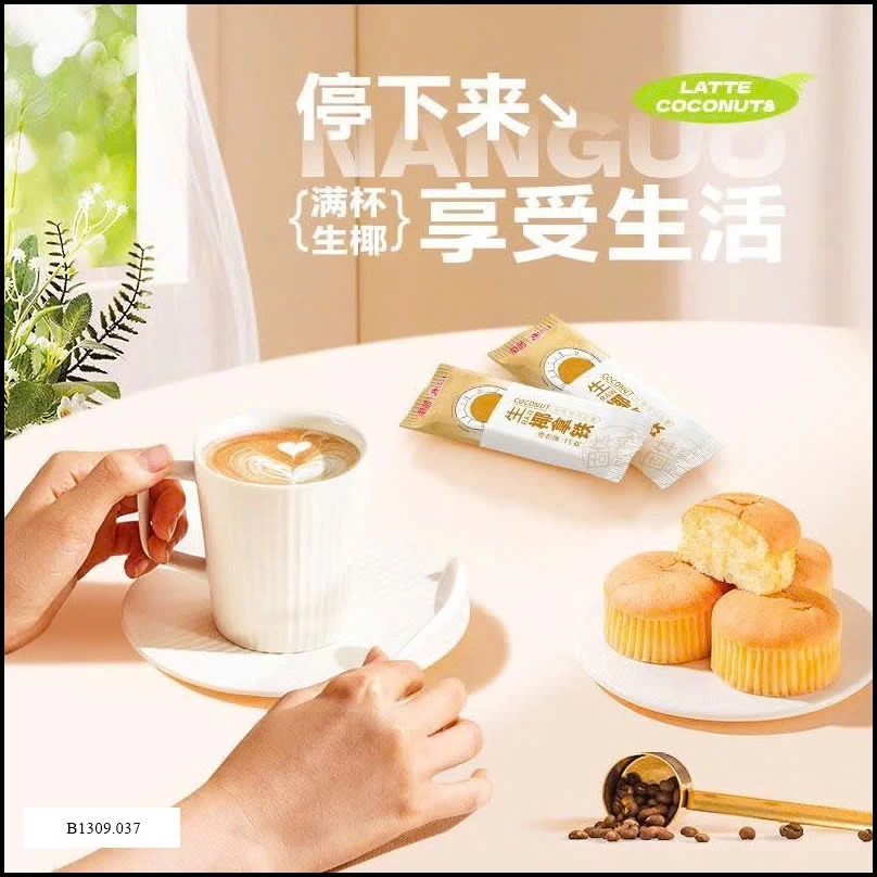CÀ PHÊ DỪA SỮA COCONUT LATTE Giá sỉ 90k/ 3 túi (mỗi túi 12 gói)