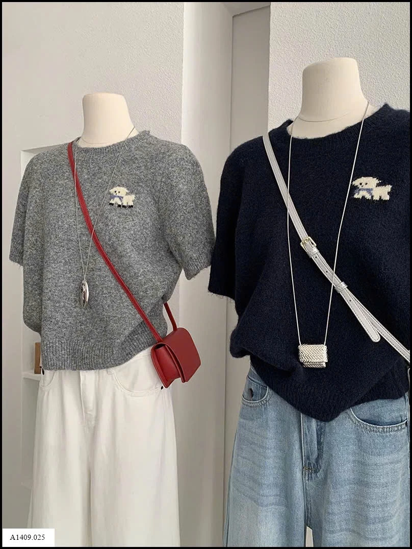 CROPTOP LEN THÊU LOGO CÚN Giá sỉ 155k