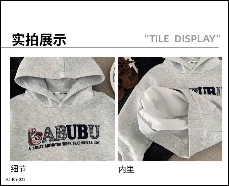ÁO HODDIE LABUBU Giá sỉ 154k