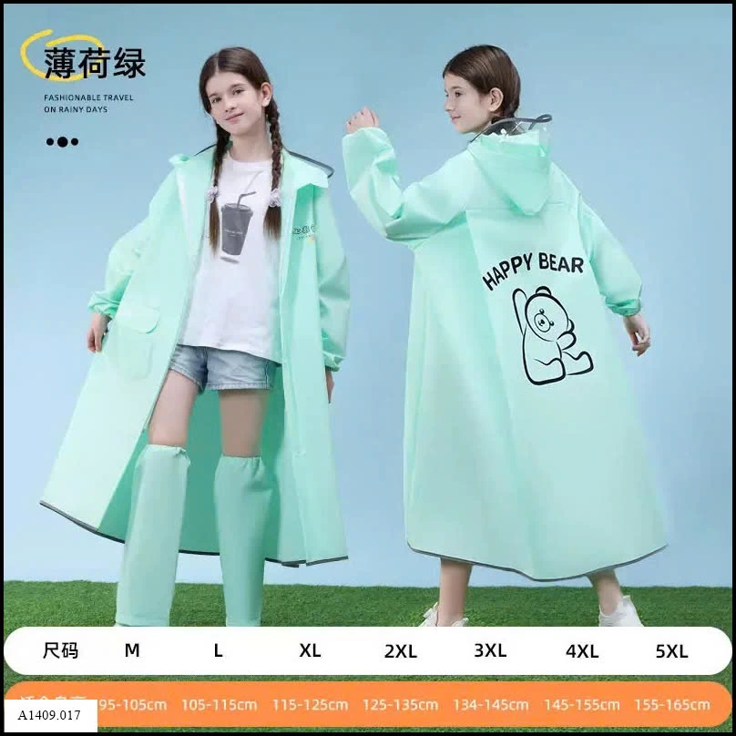 Áo mưa sz đại trẻ em siêu tiện lợi Giá sỉ 97k