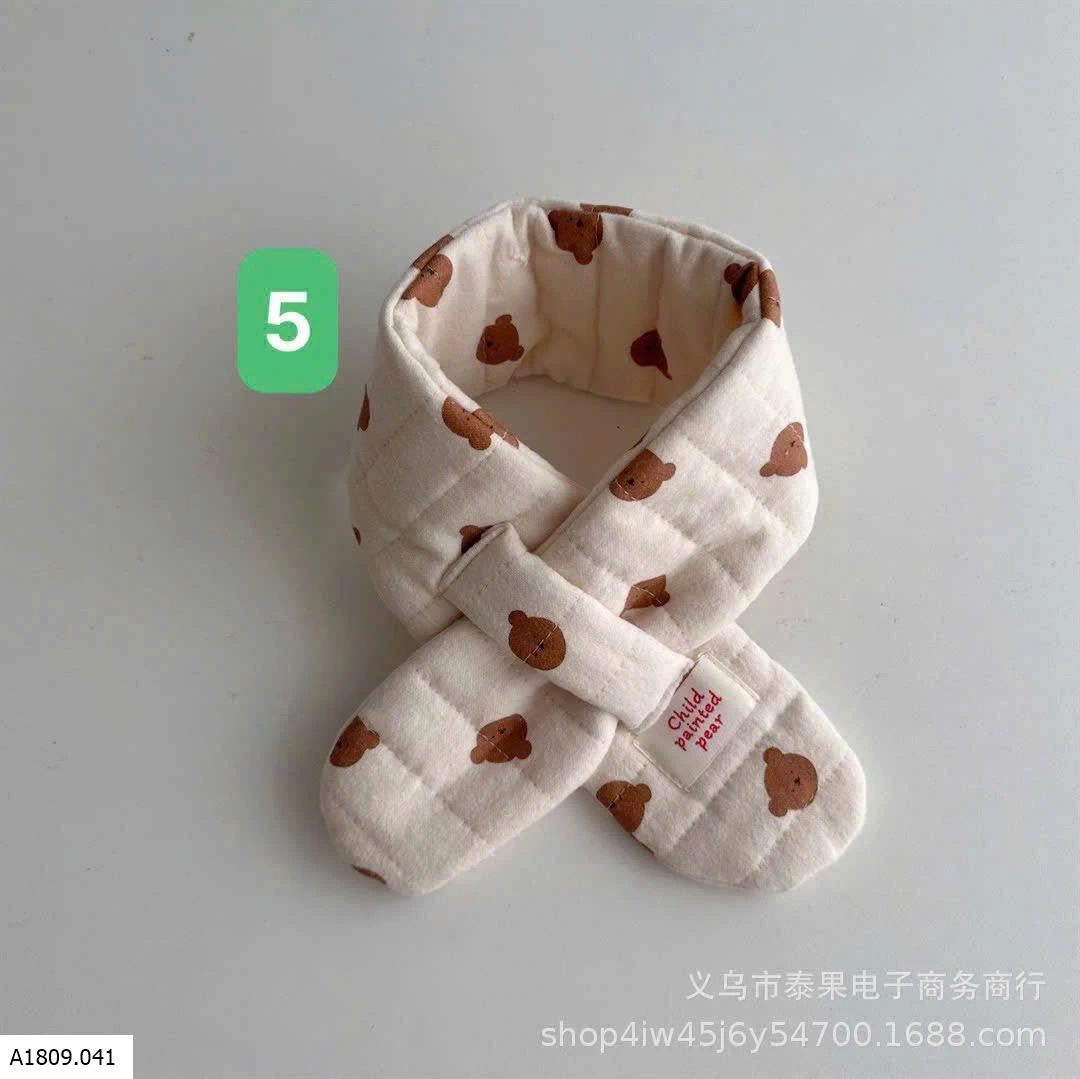 KHĂN QUÀNG CỔ HỌA TIẾT CHO BÉ   Giá sỉ 69ka