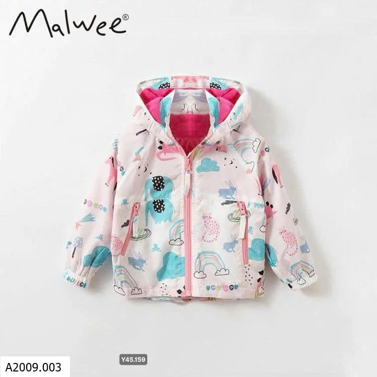 ÁO KHOÁC TRẺ EM MALWEE  Giá sỉ 205k
