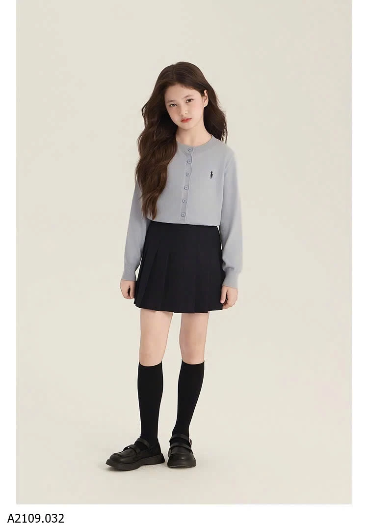 ÁO LEN CỔ TRÒN THÊU NGỰA AMYBABY   Giá sỉ 252k