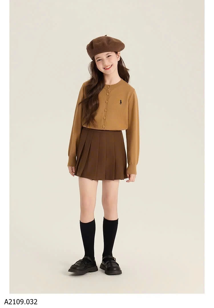 ÁO LEN CỔ TRÒN THÊU NGỰA AMYBABY   Giá sỉ 252k