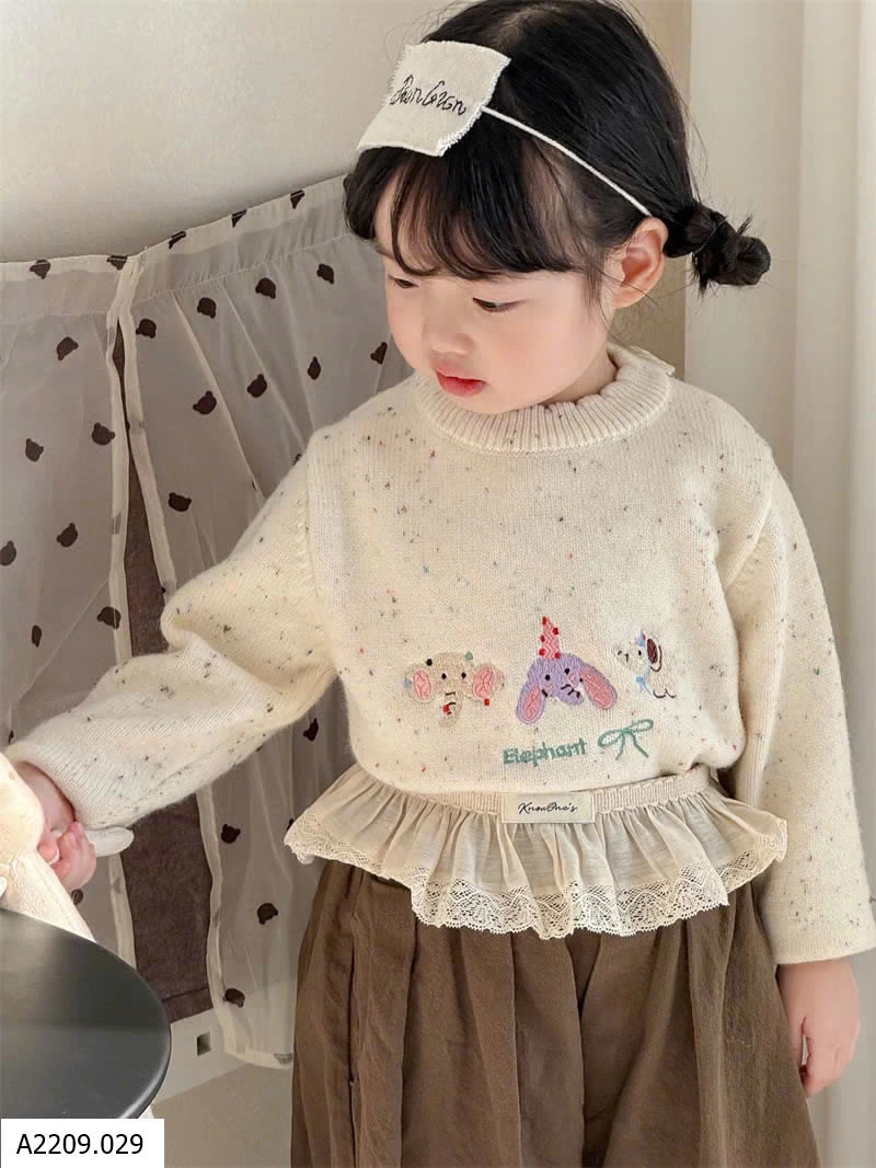 ÁO LEN VIỀN BÈO CHO BÉ   Giá sỉ 148k