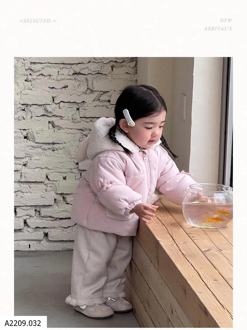 ÁO KHOÁC THỎ HỒNG BG  Giá sỉ 333k