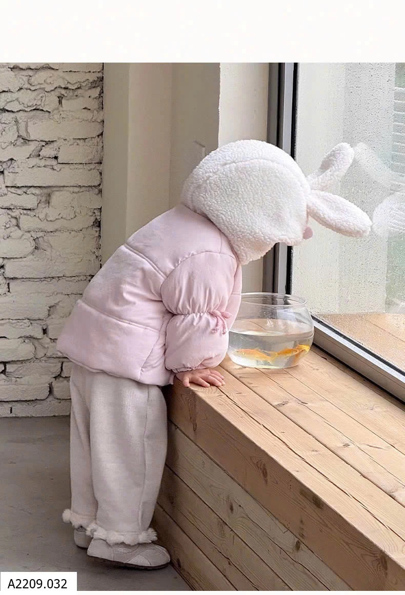 ÁO KHOÁC THỎ HỒNG BG  Giá sỉ 333k