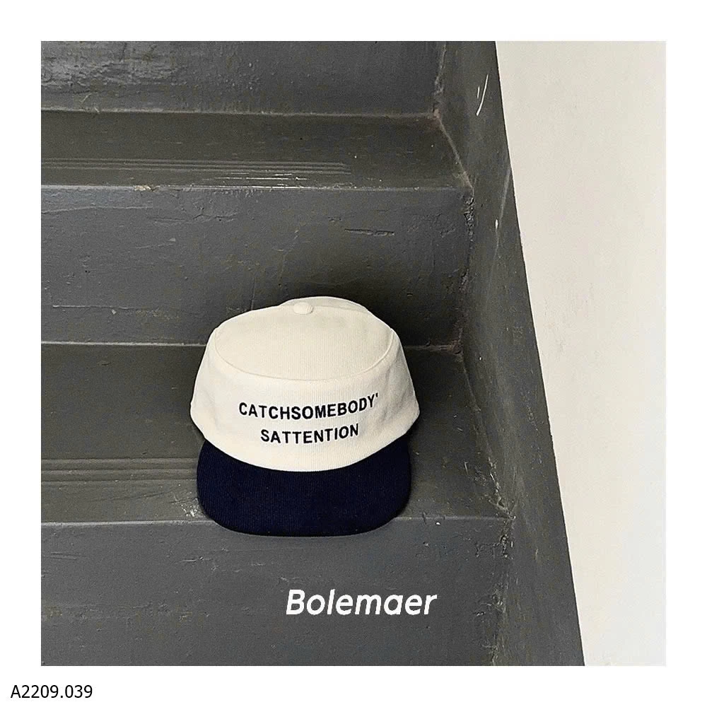 MŨ LƯỠI TRAI CHỮ PHỐI MÀU   Giá sỉ 88k