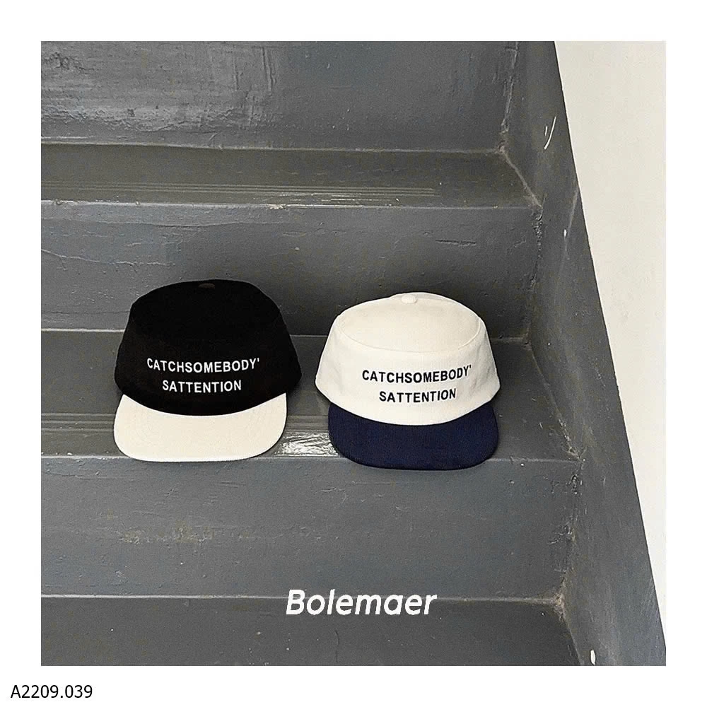 MŨ LƯỠI TRAI CHỮ PHỐI MÀU   Giá sỉ 88k