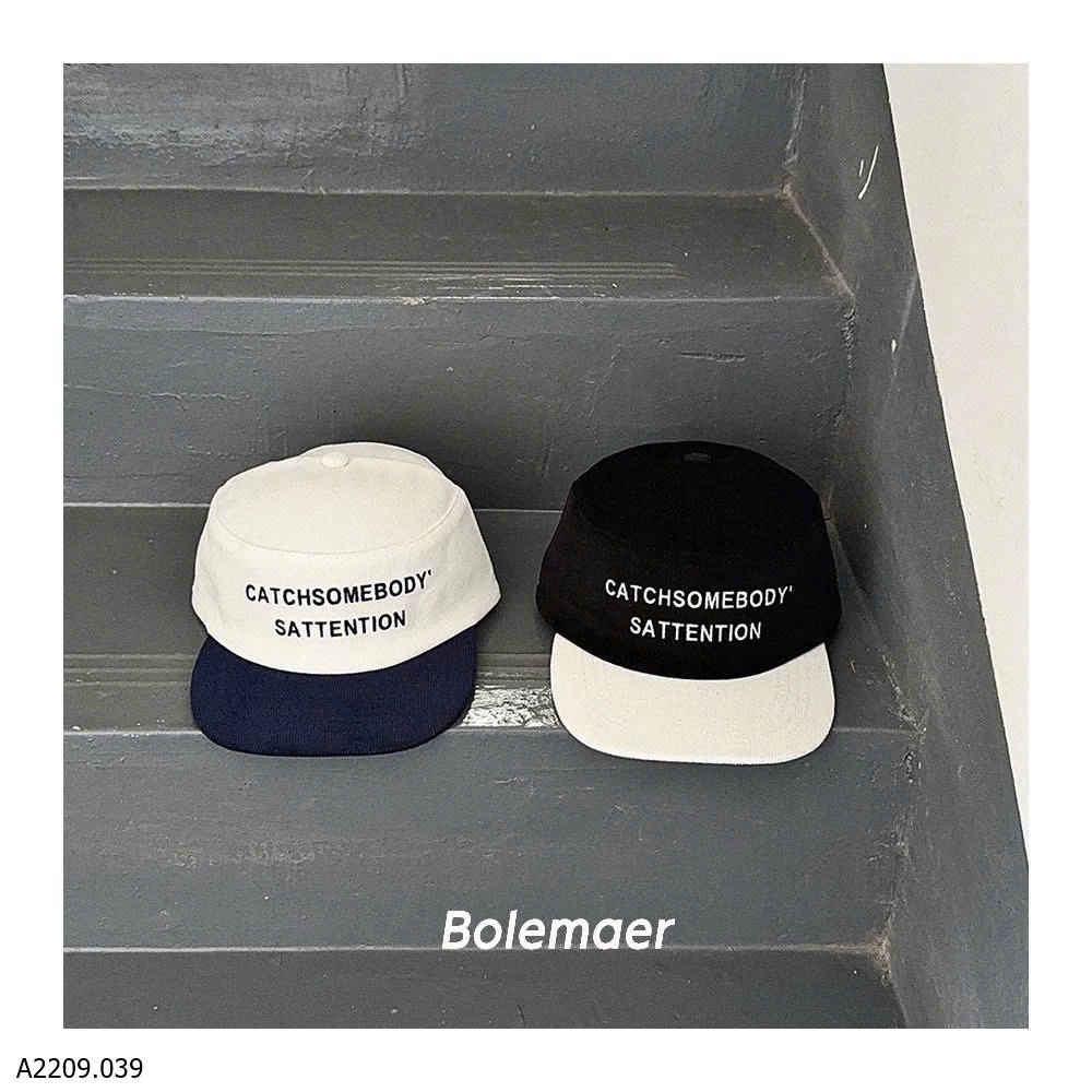 MŨ LƯỠI TRAI CHỮ PHỐI MÀU   Giá sỉ 88k